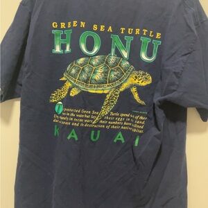 Green Sea Turtle T-Shirt - Blue